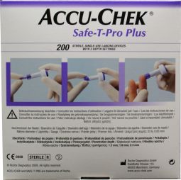 Accu Chek Safe T-Pro Plus Lancetten 200st