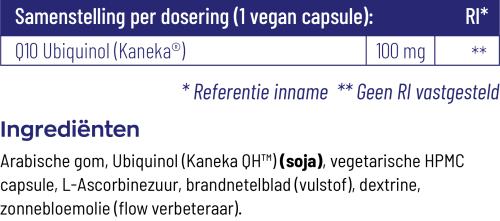 Vitakruid Q10 Ubiquinol 100mg 90 vegan capsules