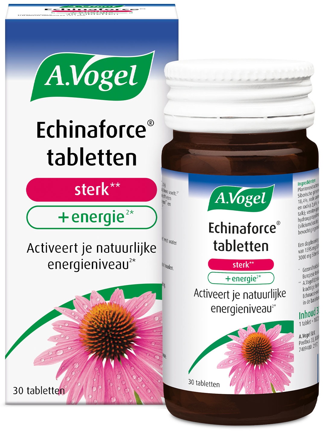 Echinaforce sterk + energie tabletten 30 Tabletten