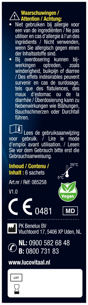Lucovitaal Blaasontsteking D-mannose Direct 6 Sticks