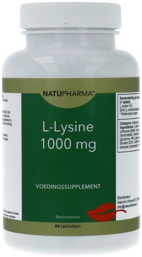 Natupharma L-Lysine 1000 Mg 90 tabletten