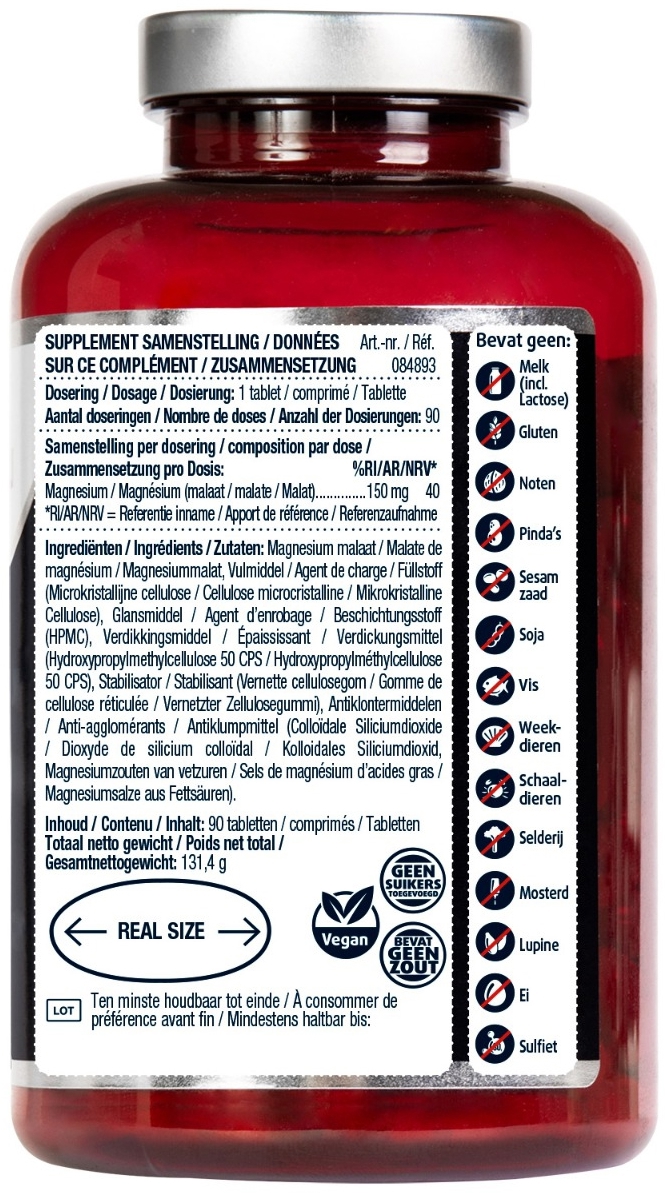 Lucovitaal Magnesium malaat 90 Tabletten