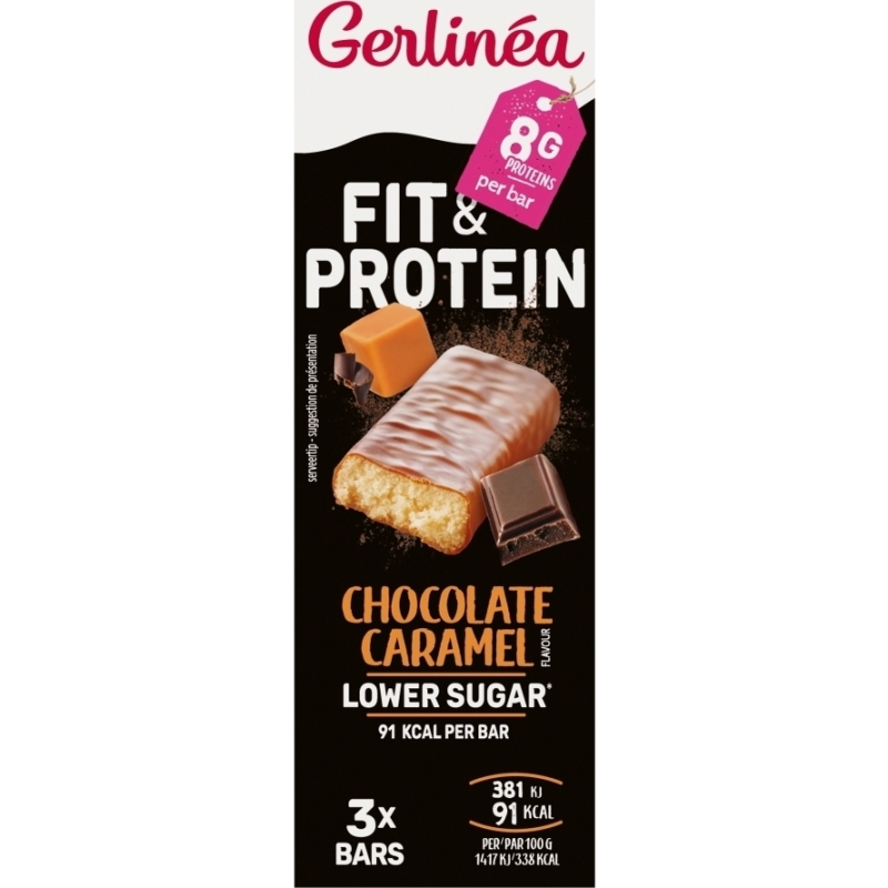 Gerlinea Proteinerepen Chocolade & Karamel 3 x 27 Gram