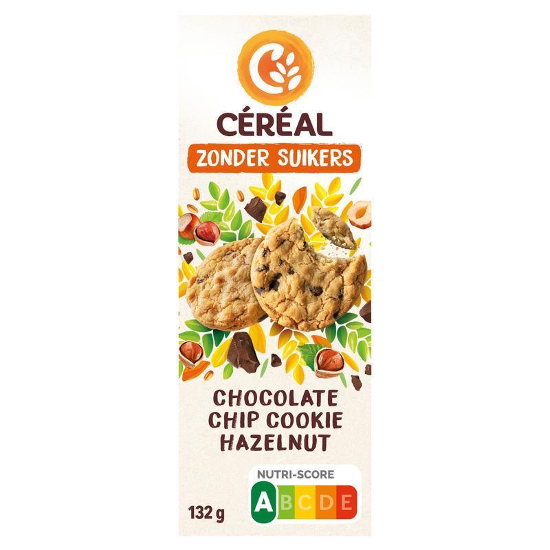 Céréal Chocolate chip cookies hazelnut zonder suikers 130g