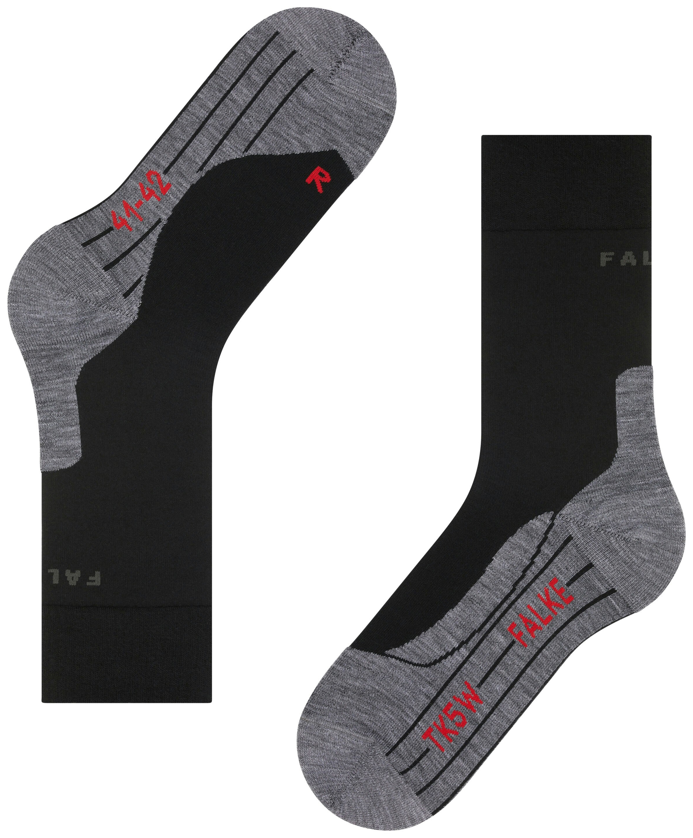 FALKE Dames TK5 Wander Wandelsokken Black-Mix