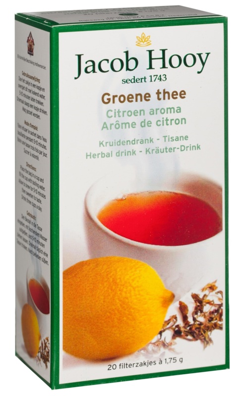 Jacob Hooy Groene thee lemon 20st