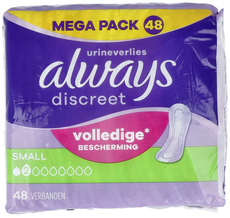 Always Discreet Incontinentieverband Small Mega Pack 48 stuks
