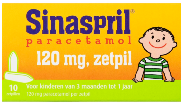 Zetpil Paracetamol 120 MG 10 Stuks