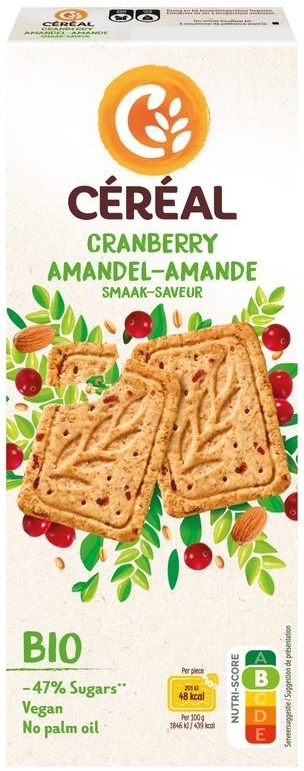 Céréal Koekjes cranberry amandel bio 132g