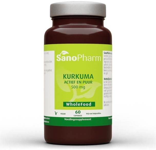 Sanopharm Kurkuma 500MG 60 Vegan Capsules