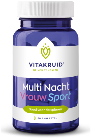 Vitakruid Multi Nacht Vrouw Sport 30 Tabletten