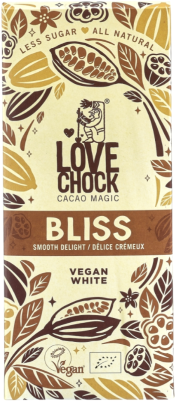 Bliss Vegan Witte Chocolade 70gr