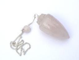 Pendel druppel roze kwarts 1st