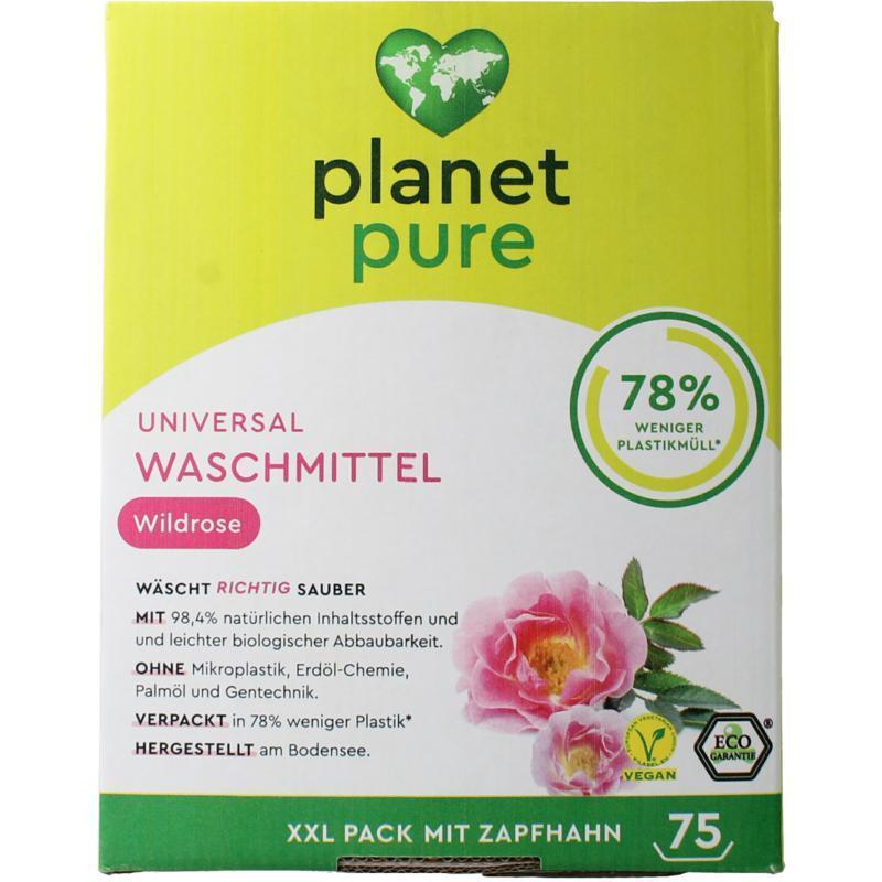 Planet Pure Wasmiddel vloeibaar universeel wild rose 3000ml