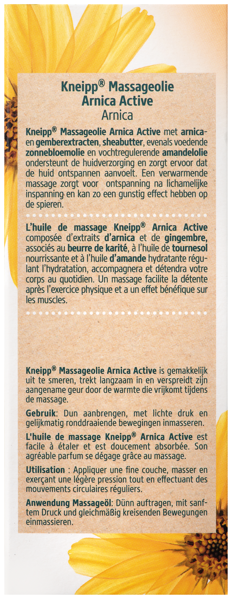 Kneipp Massageolie Arnica Active 100 ML