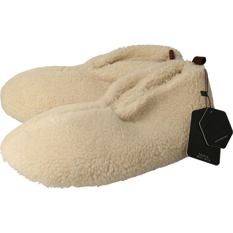 Slof dames teddy offwhite 39/40 1paar