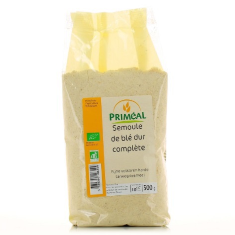 Priméal Primeal Fijn Volkoren Harde Tarwegriesmeel 500g