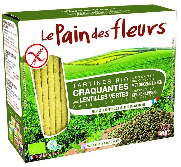 Crackers Groene Linzen 150g