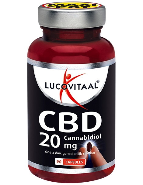 Lucovitaal CBD Cannabidiol 20mg 90 capsules
