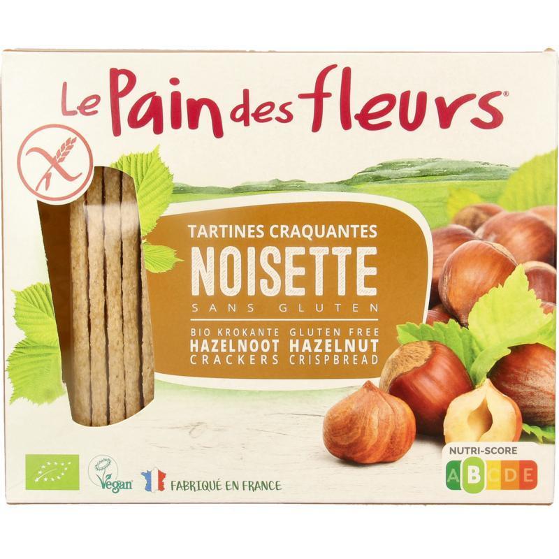 Krokante Bio Crackers Met Hazelnoot Glutenvrij 150 Gram