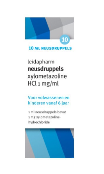 Leidapharm Neusdruppels Xylometazoline HCI 0.1% Druppels 10ml