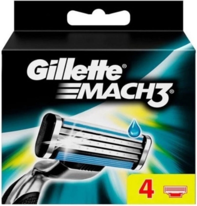 Gillette Mach3 Mesjes 4 St 4 St 4st
