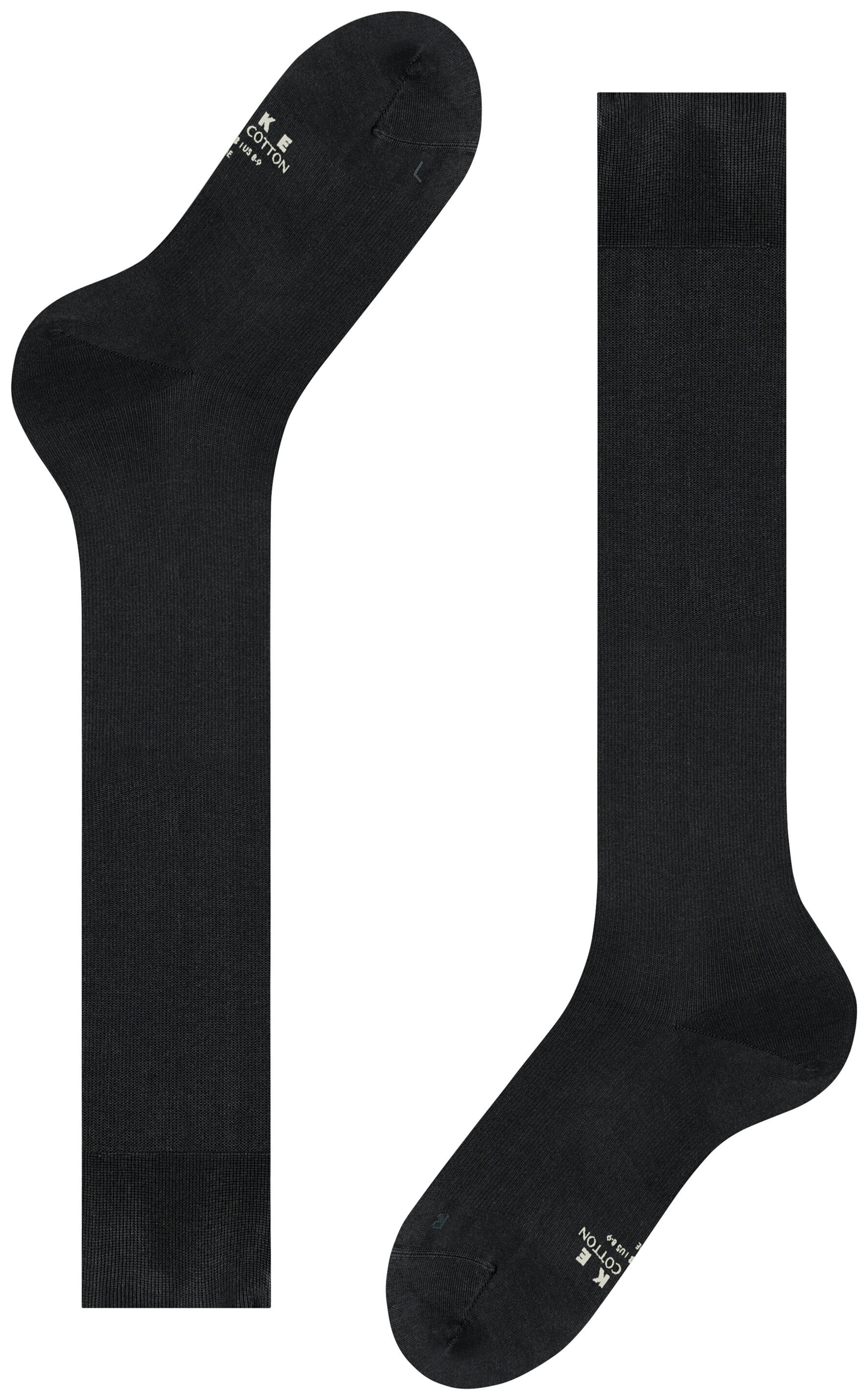 FALKE Heren Energizing Cotton Kniekousen Black
