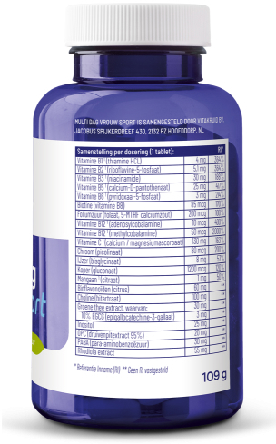 Vitakruid Multi Dag Vrouw Sport 90 Tabletten