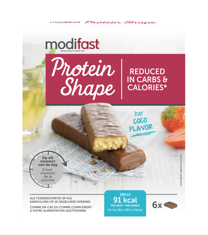 Protein Shape Reep Chocolade Kokosnoot 6 stuks