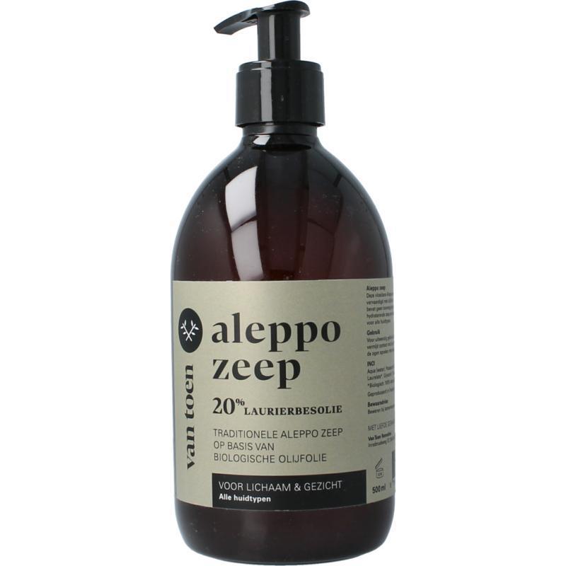 Aleppo zeep 20% vloeibaar bio 500ml