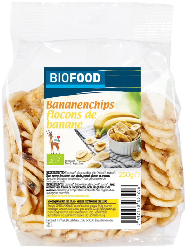 Bananenchips Bio 250 Gram