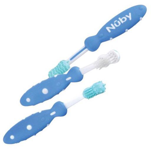 Tandenborstelset Blauw  3 stuks