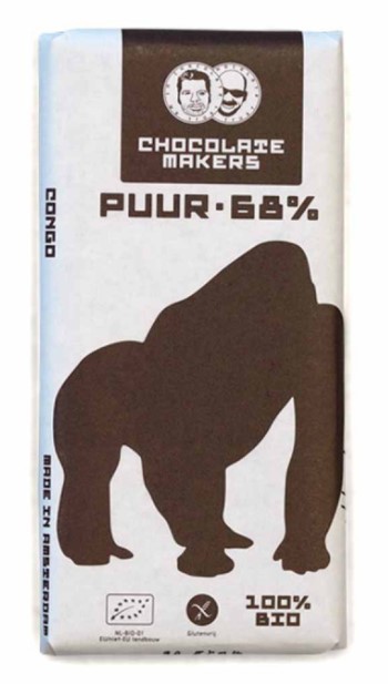 Gorilla Bar 68% Puur Bio 85g