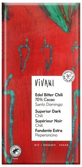 Superior dark Chili 70% bio 80 gram
