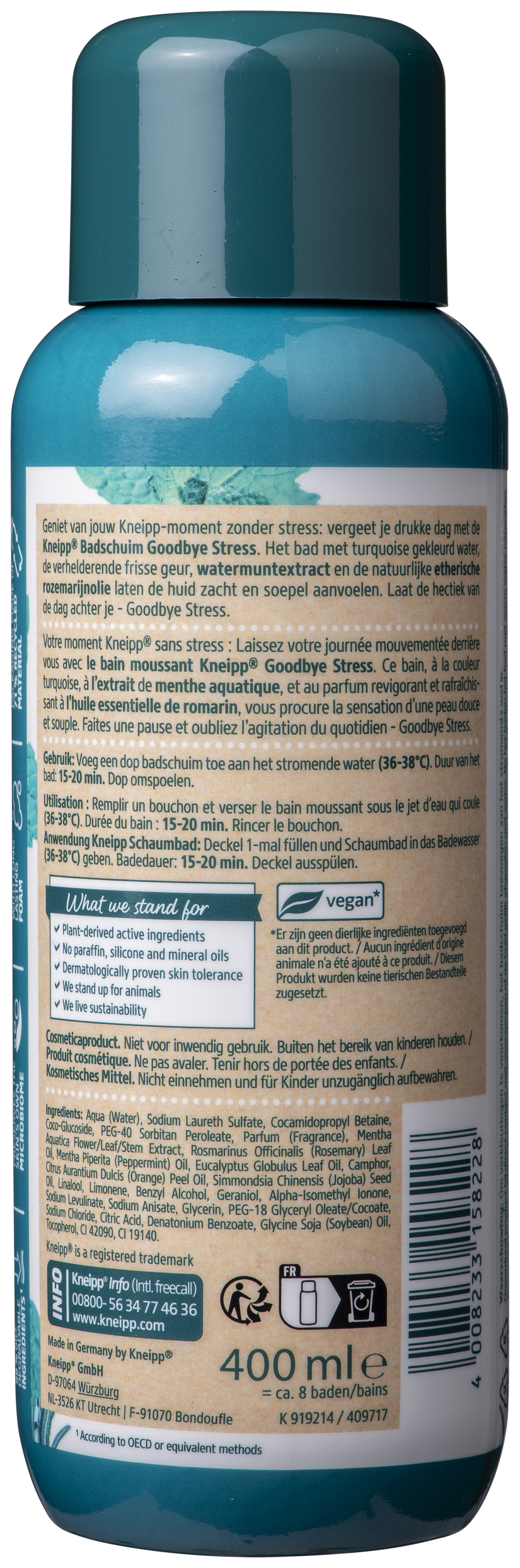 Kneipp Badschuim Goodbye Stress 400 ML