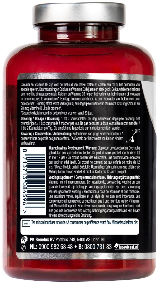 Lucovitaal Calcium & D3 800IE Kauwtabletten 90 stuks