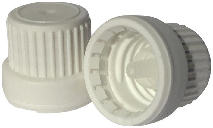 Druppelaar met garantiesluiting wit 10st