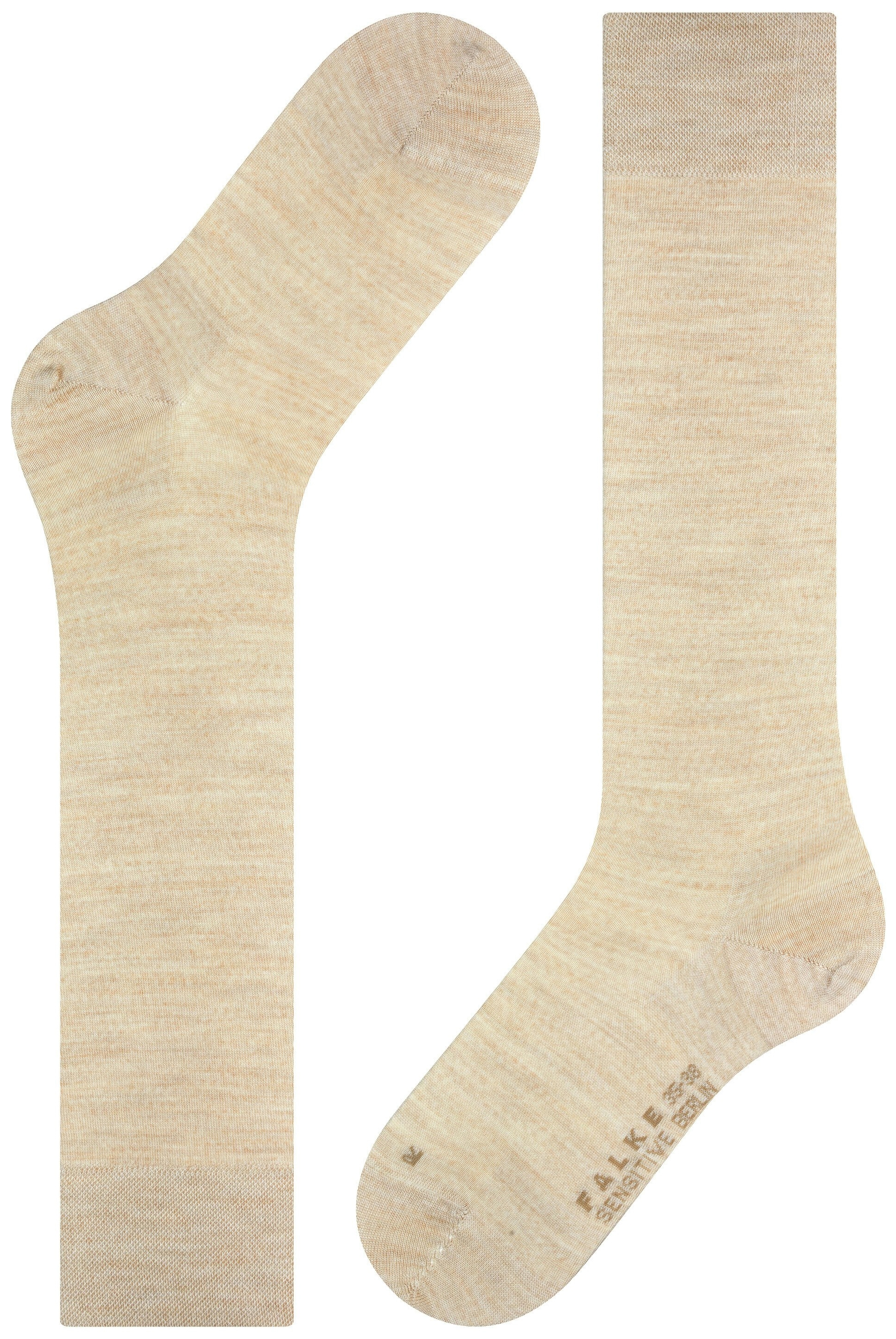 FALKE Dames Sensitive Berlin Kniekousen Beige