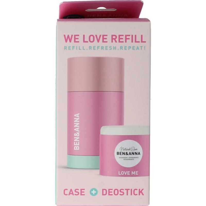 Deostick love me case en refill 40g