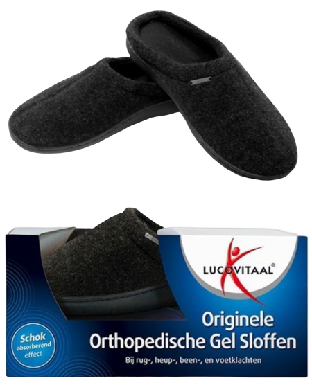 Orthopedische Gelsloffen  Zwart 40-41 1 paar