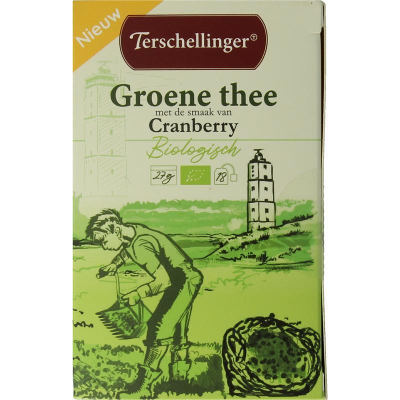 Groene thee cranberry bio 18st