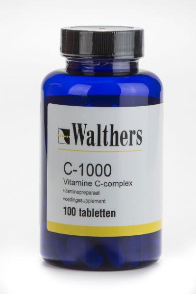 Vitamine c 1000 mg bioflav/rozenbottel 100tab