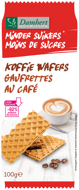 Koffiewafers Koolhydraatarm 100 Gram