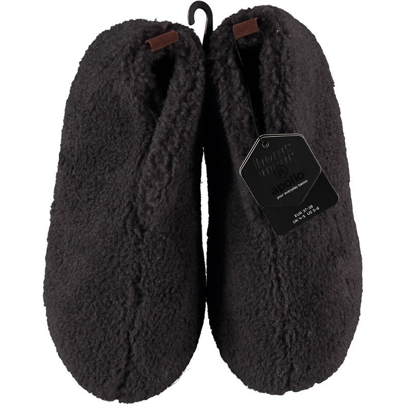 Damesslof Teddy Antraciet 37/38 1paar