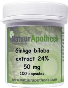 Ginkgo Biloba 24% 50 MG 100 Capsules
