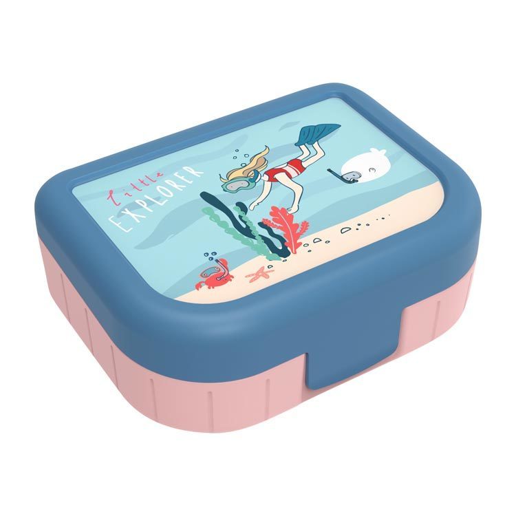 Lunchbox To Go 1 L Memory Kids Blauw Roze 1 stuk