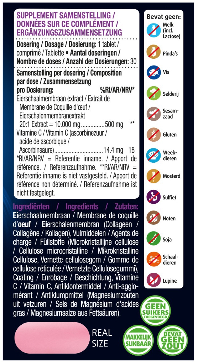 Lucovitaal Super Collageen Vega 30 tabletten