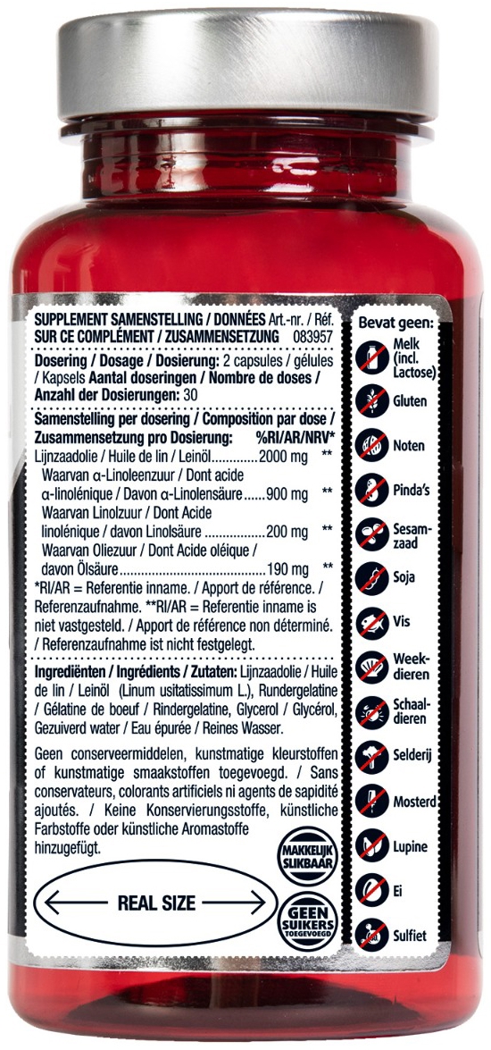 Lucovitaal Super Lijnzaad Olie Capsules 60ca