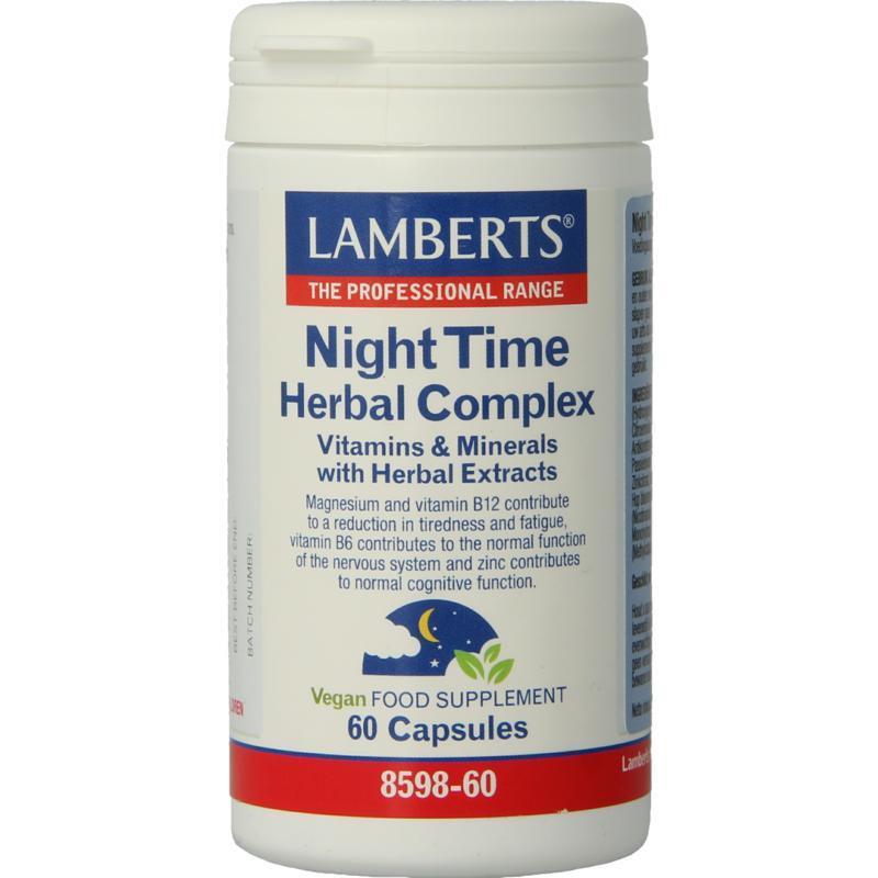 Lamberts Night Time Kruiden Complex 60 Capsules
