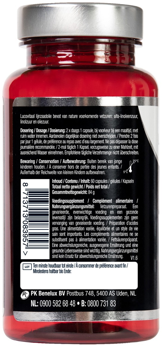 Lucovitaal Super Lijnzaad Olie Capsules 60ca